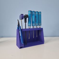 20220928_081143.jpg Free STL file Allen Key Holder | Desktop Tool Rack Organizer・3D printer design to download