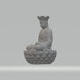 2.png Ksitigarbha Bodhisattva Buddha Statue 3D print model