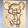 hello1.jpg Free STL file cartoon relief model “hi,my friends”・3D printer design to download