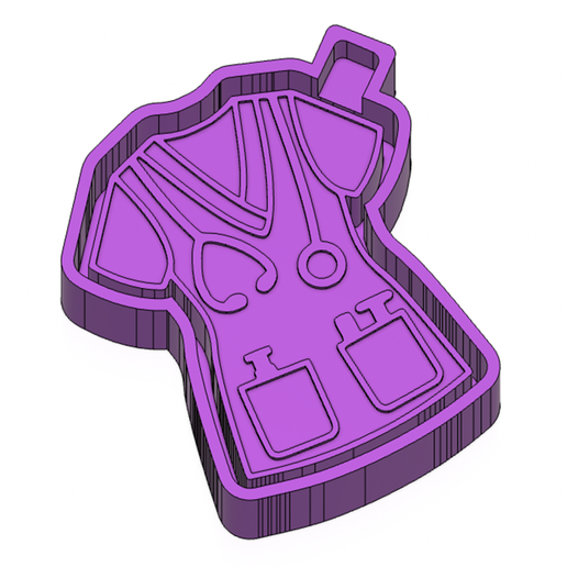 Scrub Top FRESHIE MOLD - 3D MODEL MOLDING FOR MAKING SILICONE MOULD 3D model