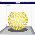 CE3_sphere-bulb-lamp-Ultimaker-Cura-4_6_2023-7_02_45-PM-2.png Voronoi sphere bulb lamp. Lamp shade. Transformer lamp.