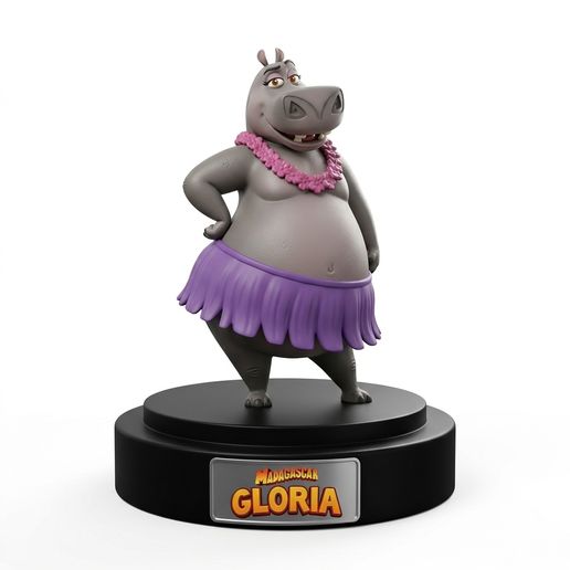 Gloria the Hippo – Madagascar 3D model by MiniFAB