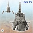 2.jpg Large eight-wheeled pick-up with missile launcher and artillery gun (3) - Future Sci-Fi SF Post apocalyptic Tabletop Scifi