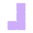Pieza L al revés azulosc Tetris 3D.stl Vertical Tetris