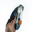 Tracer-prop-replica-Overwatch-Blasters4Masters-9-3-2.jpg Tracer Pulse Pistol Overwatch Weapon Prop Replica