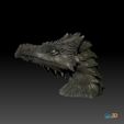 STL-99006-Dragon-Ladyn1.jpg ドラゴン胸像 - Ladynie - HIGH-POLYGON