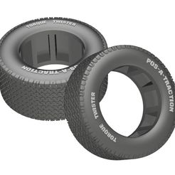 Torque-Twister.jpg STL file Pos-A-Traction Torque Twister Tires・Template to download and 3D print