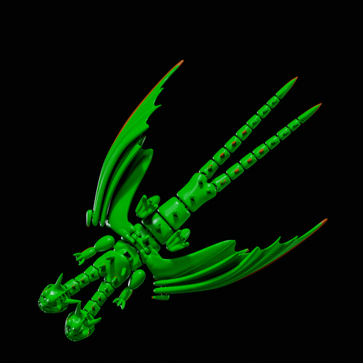 Flexi Zippleback Dragon from How to Train Your Dragon