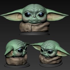 00.jpg STL file Yoda baby (The Child)・Design to download and 3D print
