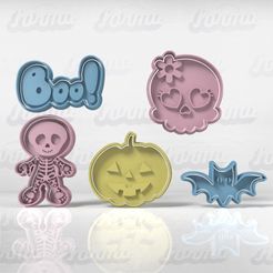 halloween.jpg Fichier STL Set d'emporte-pièces pour Halloween・Modèle pour impression 3D à télécharger