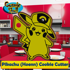 025-Pikachu-Hoenn-2D.png Fichier STL Emporte-pièce Pikachu (Hoenn)・Design pour impression 3D à télécharger