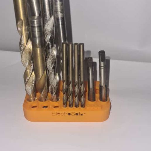 DRILL HOLDER Holds 23 different drill sizes 3D model