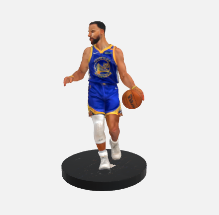 🍛 Stephen Curry Collectible Figure・ OBJ File for 3D printing・Cults
