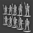 CG4a.JPG 28mm Miniature Black Town / City Guard - Knight in Armour