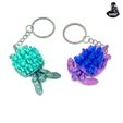 IMG_25592.jpg Crystal Turtle Keychain - Flexi Fin - Articulated - Print in place - No supports