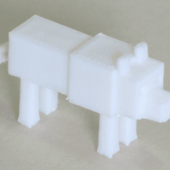 Capture d’écran 2018-03-02 à 10.57.07.png Descargar archivo STL gratis Minecraft Wolf • Plan de la impresora 3D, BananaScience