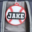 IMG_7405.jpg Baseball Bag Tag, ⚠️(CUSTOMIZABLE WITH THE LINK IN THE DESCRIPTION)