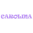 Letras.stl Name led Carolina