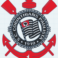 Corinthians.png STL-Datei Logo der Korinther・3D-druckbares Modell zum Herunterladen