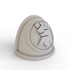 Mk4-Shoulder-Pad-Imperial-Fists-1.png Shoulder Pad for MKIV Power Armour (Imperial Fists)