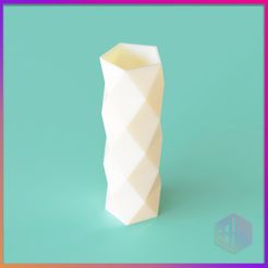 jarron-poligonal-2f.jpg Fichier STL VASE - IVM009・Plan pour imprimante 3D à télécharger