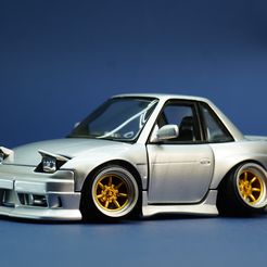 Nissan Onevia 240SX tooned car model kit