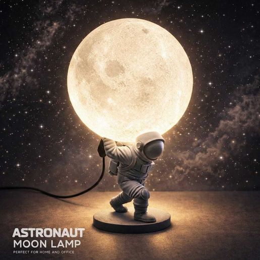 The astronaut who stole The Moon Lamp