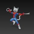 Spider-Cat-Rockstar-Web-Slinging-Superstar-3D-Print-Model-7.jpg Spider Cat Rockstar Web-Slinging Superstar 3D Print Model