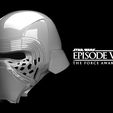 EPISODE VIL THE FORCE AWAKENS KYLO REN helmet | 3D model | 3D print | Printable | The Force Awakens