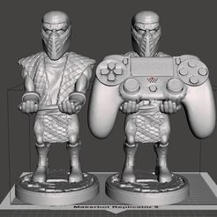 1.jpg STL file SOPORTE TELEFONO Y JOYSTICK MORTAL KOMBAT CLASIC NINJAS SUB ZERO SCORPION ERMAC NOOB SAIBOT REPTILE SMOKE・3D print object to download