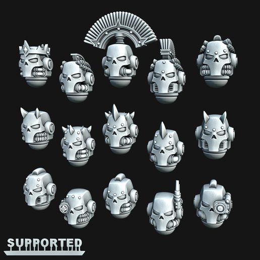 Stylized Skull Helmets