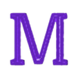 M.stl Elegant Chiseled Font Alphabet and Numbers (40 3d models)