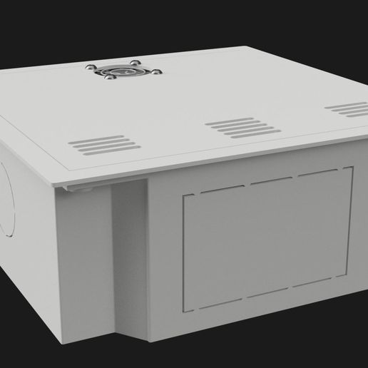 Drywall-Electrical-Box_Side-Render.jpg Advanced Networking Electrical Box for 3D Printing | Smart Home Installation