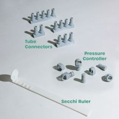 WEB Tools SQ copy.jpg Spirulina Cultivation Tools - Tube Connector + Secchi Ruler