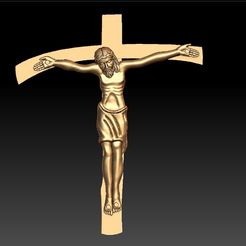 jesus-su035-CHANGE-J1.jpg Fichier STL PENDENTIF CROIX DE JÉSUS・Design pour imprimante 3D à télécharger