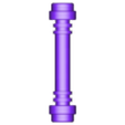 Lego_Double-bladed_Lightsaber_Hilt.stl Perfect Scaled Lego Double-bladed Lightsaber Hilt