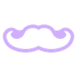moustache.stl STL-Datei Cookie Cutter kostenlos・3D-druckbare Vorlage zum herunterladen
