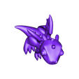 cuteDragon.stl STL-Datei niedlicher Drache kostenlos・3D-Druck-Vorlage zum herunterladen