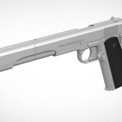 1.1.jpg Download STL file Colt M1911A1 from the movie Hitman:Agent 47 • 3D printable design, vetrock