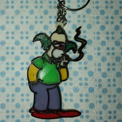 WhatsApp-Image-2023-05-05-at-23.15.44.jpeg STL file Key ring Krusty (The SImpsons)・3D printing model to download