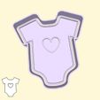 08-1.jpg Baby shower / gender reveal party cookie cutters - #08 - baby bodysuit (style 3)
