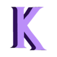 K.stl Letters and Numbers HARRY POTTER Letters and Numbers | Logo
