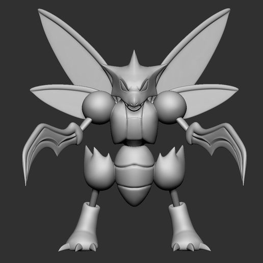 1.jpg Download OBJ file scyther pokemon • 3D printer template, ydeval