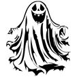 Fantome-5.jpg 5 SVG Files - Ghosts - Silhouettes - PACK 1