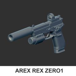 AREX REX ZERO1 Fichier STL arme canon AREX ZERO1・Design imprimable en 3D à télécharger, minirama