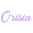 text.stl "Orisia" Name Lightbox, Led lamp