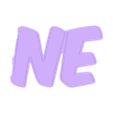 ne.STL Helene Helen Helena Nome LED letras iluminadas 3 nomes