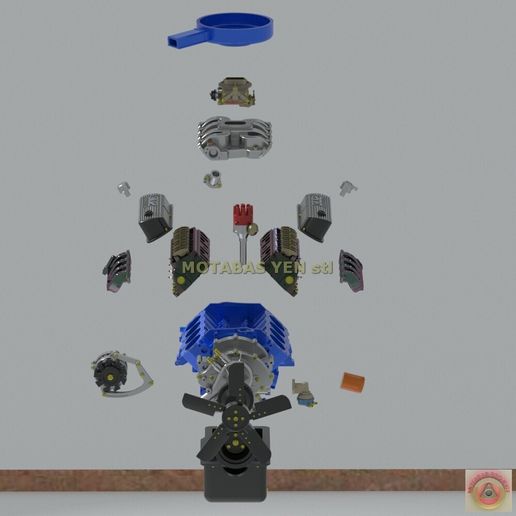 1:24 To 1:8 Scale Ford 289/302 Windsor V8 Engine Model - 3D Printed Resin Kit (Unassembled) 3 thumbnail image