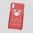 Case iphone X y XS Cancer1.png Case Iphone X/XS Cancer sign