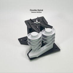 module-3-Double-Spiral-marble.png 3D file Additional Descending Modules for any of the Marble Machines Elevator - Module 3 -Double Spiral - STL File for 3D Printing・3D print design to download